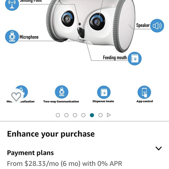 Mobile Full HD Pet Camera with Treat Dispenser, Interactive Toy for Dog - Picture 4 of 4